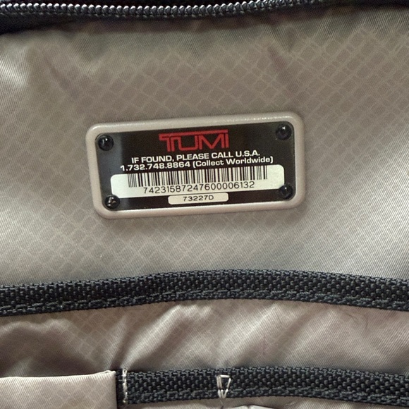 Tumi Black Nylon and Leather Backpack - Picture 10 of 10